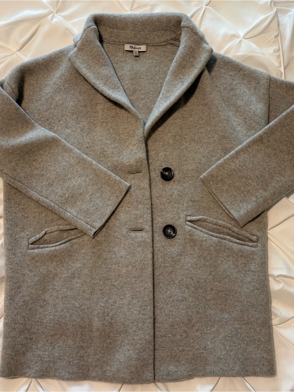 Madewell 100% Merino Wool Blazer Sweater Jacket Size XXS